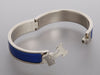 Hermès Narrow Blue Enamel Clic-Clac Bracelet