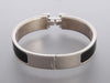 Hermès Narrow Black Enamel Clic-Clac Bracelet