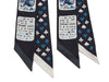 Hermès Jeu de Cartes Silk Twilly Pair