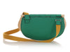 Hermès Vert Vertigo Swift and Osier Wicker Panier de Pêche