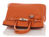 Hermès Orange Clémence Birkin 30