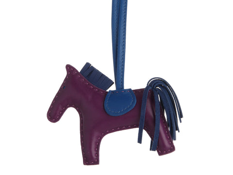 Hermès Violet Lambskin Grigri Rodeo Bag Charm PM