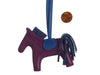 Hermès Violet Lambskin Grigri Rodeo Bag Charm PM