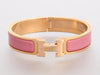 Hermès Narrow Rose Clic-Clac Bracelet