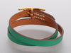 Hermès Vert and Gold Swift Behapi Double Tour