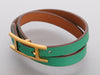 Hermès Vert and Gold Swift Behapi Double Tour