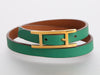 Hermès Vert and Gold Swift Behapi Double Tour