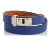 Hermès Mini Bleu Electrique Swift Dog Bracelet