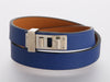 Hermès Mini Bleu Electrique Swift Dog Bracelet