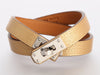 Hermès Metallic Doré Kelly Double Tour Bracelet