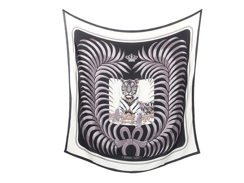 Hermès Tigre Royal Cashmere Silk Shawl 140cm