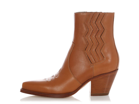 Hermès Natural Calfskin Vegas Ankle Boots