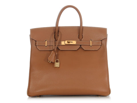 Hermès Vintage Gold Vache Liégée HAC Birkin 32