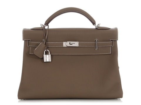 Hermès Etoupe Togo Maxi Kelly 42
