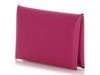 Hermès Rose Pourpre Epsom Calvi Card Holder