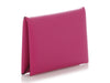 Hermès Rose Pourpre Epsom Calvi Card Holder