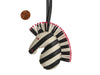 Hermès Black and White Lambskin GeeGee Savannah Bag Charm