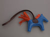 Hermès Bleu France Lambskin Rodeo Bag Charm PM