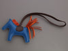 Hermès Bleu France Lambskin Rodeo Bag Charm PM