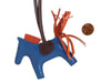 Hermès Bleu France Lambskin Rodeo Bag Charm PM