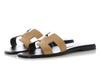 Hermès Gold Oran Sandals
