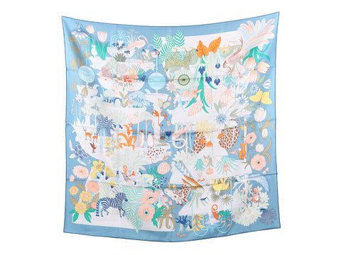 Hermès Precious Paradise Silk Scarf 90cm