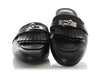Hermès Black Loafer Slides