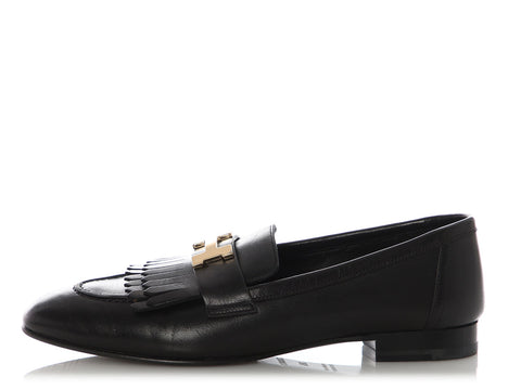 Hermès Black Royal Loafers