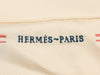 Hermès Liste au Bloc Embroidered Triangle Silk Scarf