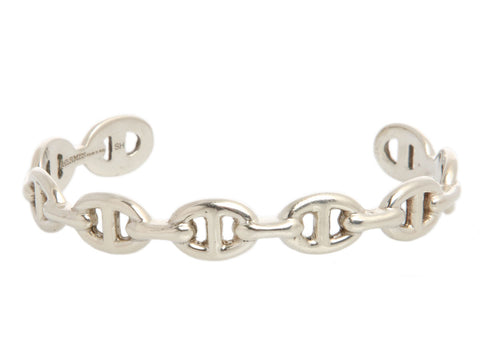 Hermès Sterling Silver Chaîne d’Ancre Enchaînée Bracelet