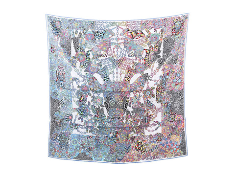 Hermès La Légende de la Forêt Scarf Silk 90cm