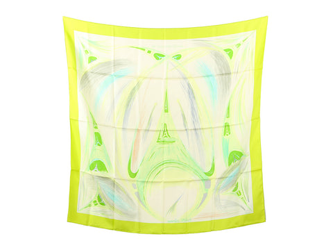 Hermès La Tour Eiffel S'envole Silk Scarf 90cm