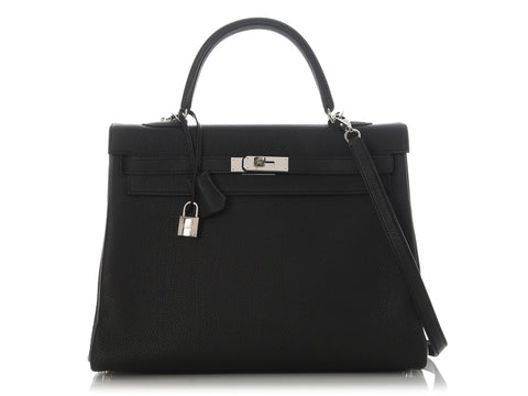 Hermès Black Togo Kelly 35
