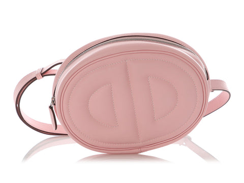 Hermès Rose Sakura Swift In The Loop Belt Bag