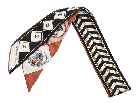 Hermès Passepoil Cuir Collier et Chien Forever Silk Twilly