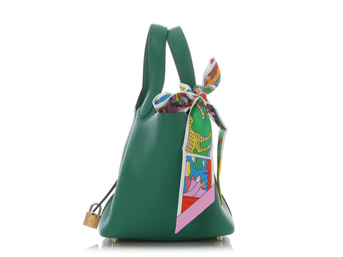 Hermès Vert Vertigo Clémence Picotin Lock 18