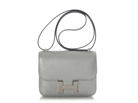 Hermès Argent Chèvre Chamkilight Constance 18