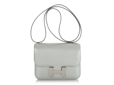 Hermès Argent Chèvre Chamkilight Constance 18