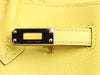 Hermès Lime and Bleut Novillo Verso Birkin 25