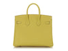Hermès Lime and Bleut Novillo Verso Birkin 25
