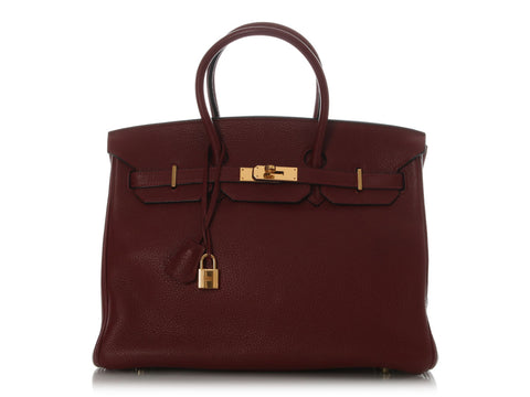 Hermès Rouge H Clémence Birkin 35