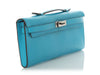 Hermès Bleu Azteque Chèvre Kelly Cut
