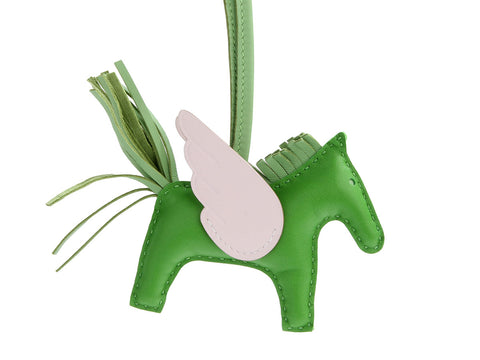 Hermès Vert Yucca Lambskin Rodeo Pégase PM