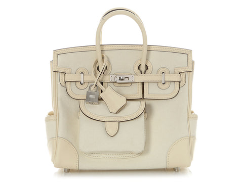 Hermès Nata Toile Goeland Cargo Birkin 25