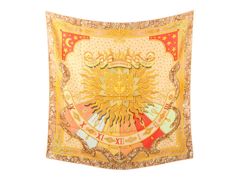 Hermès Limited Edition Carpe Diem Bellagio Las Vegas Silk Scarf 90cm