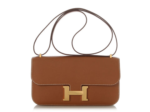 Hermès Gold Epsom Constance Elan Mirror