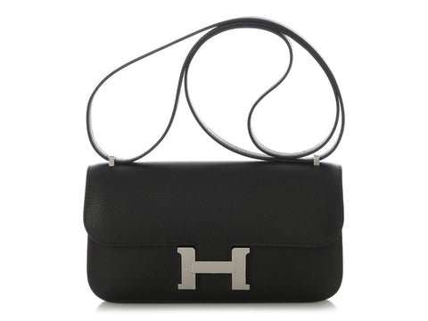 Hermès Black Epsom Constance Elan Mirror