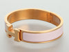 Hermès Narrow Rose Dragée Clic-Clac Bracelet
