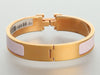 Hermès Narrow Rose Dragée Clic-Clac Bracelet