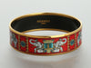 Hermès Wide Torana Elephant Enamel Bangle